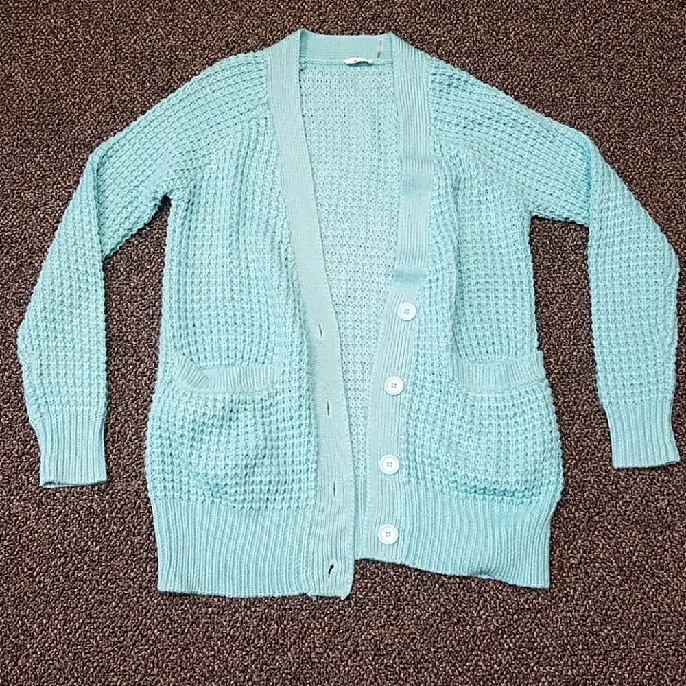 Aqua cardigan
